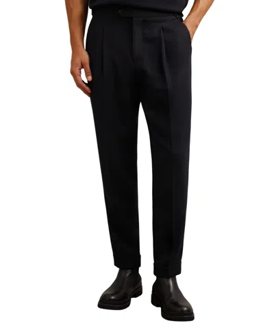 Reiss Men's Flush Pleated Tailored-fit Pants In Blue