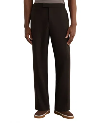 Reiss Men's Found Relaxed Relaxed-fit Stretch Flat-front Pants In Brown