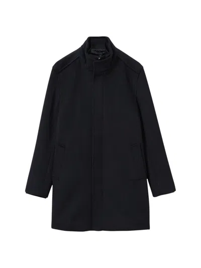 Reiss Men's Fuel Felt Coat In Blue