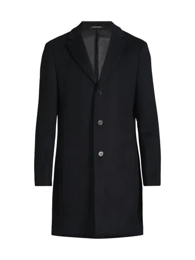 Reiss Men's Gable Wool-blend Topcoat In Blue