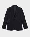 Reiss Mens Navy Grace Slim-fit Single-breasted Stretch Wool-blend Blazer In Navy