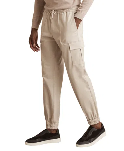 Reiss Men's Haven Tapered-fit Cargo Joggers In White