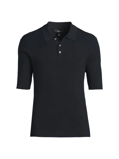 Reiss Men's Henley Polo Shirt In Blue