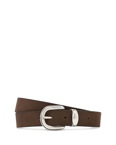 Reiss Men's Jonny Western Detail Leather Belt In Brown