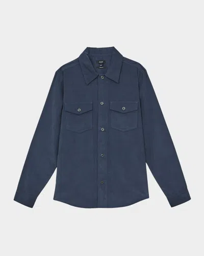 REISS MEN'S KAI COTTON CORDUROY TWIN-POCKET OVERSHIRT