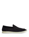 Reiss Navy Suede Slip-on Loafers In Blue