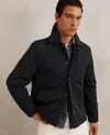 Reiss Men's Lightly-padded Patch-pocket Overshirt In Blue