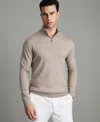 Reiss Men's Merino Wool Half-zip Funnel Neck Sweater In Gray