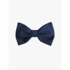 Reiss Navy Boyle Grosgrain Silk Bow Tie, One Size In Navy