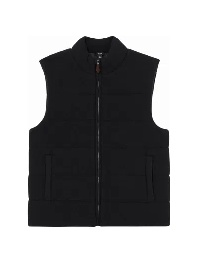 Reiss Men's Otley Rib-knit Vest In Black