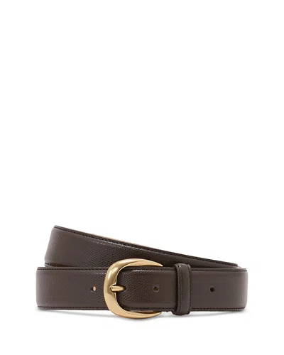 Reiss Men's Pebble Grain Leather Belt In Brown