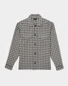 Reiss Men's Ribona Woven Check Twin Pocket Overshirt In Multi