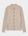 Reiss Slim Fit Cardigan Sweater In Oatmeal Melange