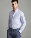Reiss Men's Slim-fit Button-down Collar Cotton Oxford Shirt In Blue