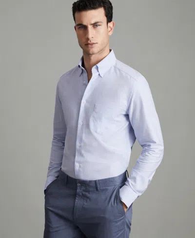 Reiss Men's Slim-fit Button-down Collar Cotton Oxford Shirt In Blue