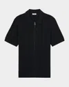 Reiss Men's Tay Pointelle Knit Full-zip Polo Shirt