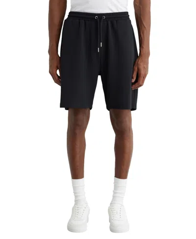Reiss Men's Textured Drawstring Shorts In Blue