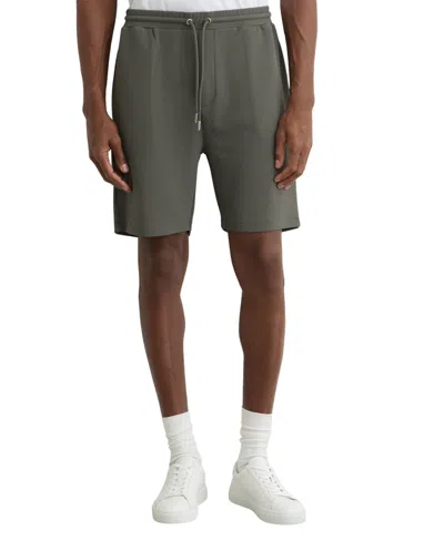 Reiss Men's Textured Drawstring Shorts In Green