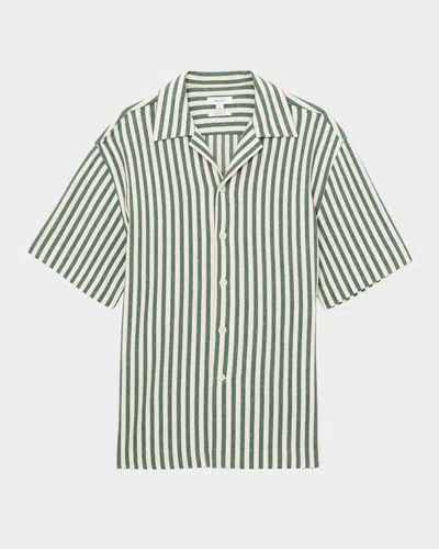 REISS MEN'S TRIG TEXTURED STRIPE SHIRT