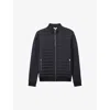 Reiss Mens Navy Freddie Hybrid Regular-fit Quilted Cotton Jacket In Navy