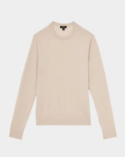 Reiss Men's Wessex Merino-wool Crewneck Sweater In Neutral