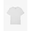 Reiss Melrose Garment Dye Crew Neck T-shirt In White