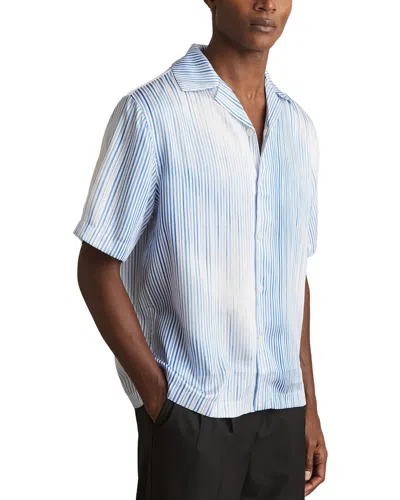 Reiss Mendosa Stripe Print Shirt In Multi