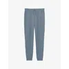 Reiss Mens Premier Drawstring-waist Straight-leg Stretch-jersey Jogging Bottoms Airforce Blue In Airforce Blue