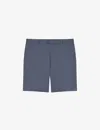 Reiss Wicket Stretch-cotton Chino Shorts In Blue