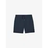 Reiss Mens Airforce Blue Angus Textured Stretch-woven Shorts