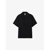 Reiss Mens Black Beldi Oversized-fit Linen Shirt Xs In Black