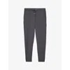 Reiss Premier Interlock Drawstring Jogger Pants In Blackened Blue