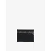 Reiss Black Fletcher Monogram Canvas Card Holder