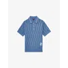 Reiss Mens Blue  X Ché Oasis Cotton-knit Polo Shirt