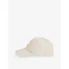 Reiss Mens Emery Logo-plaque Woven Baseball Cap Ecru In Ecru