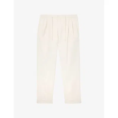 Reiss Mens Found Relaxed-fit Stretch-woven Trousers Ecru