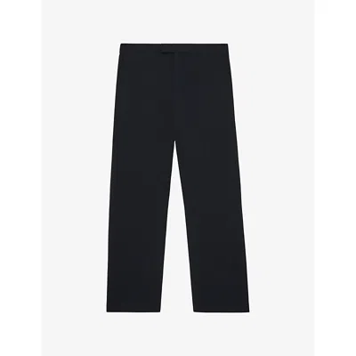 Reiss Mens Found Relaxed-fit Stretch-woven Trousers Navy