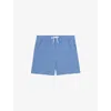 Reiss Mens French Blue Cliff Drawstring-waist Swim Shorts