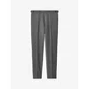 Reiss Mens  Aspire Mid-rise Slim-fit Wool Trousers In Grey