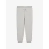 Reiss Mens Grey Finch Drawstring-waist Cotton-blend Jogging Bottoms In Gray