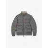 Reiss Mens Grey Gerald Quilted Wool-blend Jacket Xs In Gray