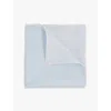 Reiss Mens Liam Polka-dot Silk Pocket Square Light Blu In Light Blue