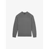 Reiss Foulton Wool & Cashmere Raglan Sweater In Gray