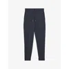 Reiss Mens Midnight Navy Billings Drawstring-waist Wool-blend Jogging Bottoms In Blue