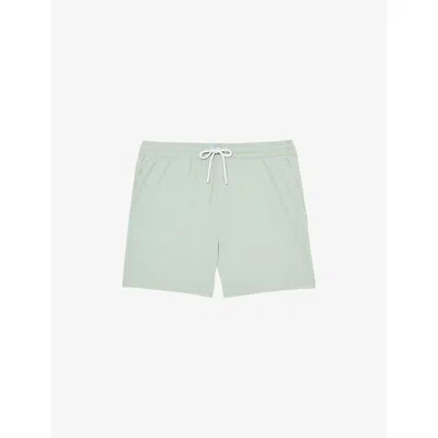 Reiss Beach Plain Drawstring Short In Gray