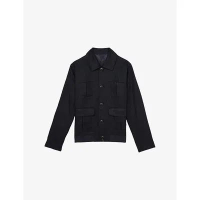 Reiss Mens  Adam Four-pocket Linen Jacket