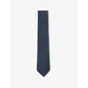 Reiss Mens  Aurelio Dotted Silk T In Navy