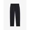 Reiss Mens Gerrard Slim-fit Straight-leg Stretch-jersey Trousers Navy