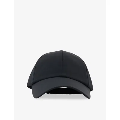 Reiss Mens Navy Caleb Brand-embroidered Woven Cap In Neutral