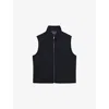 Reiss Mens Navy Hewitt Side-pocket Wool-blend Gilet In Blue